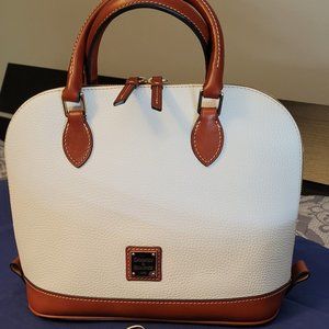 Dooney And Bourke White Zip Zip Satchel